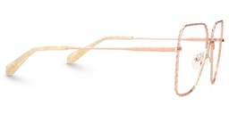 Alisandra Aviator Rose Gold Glasses2