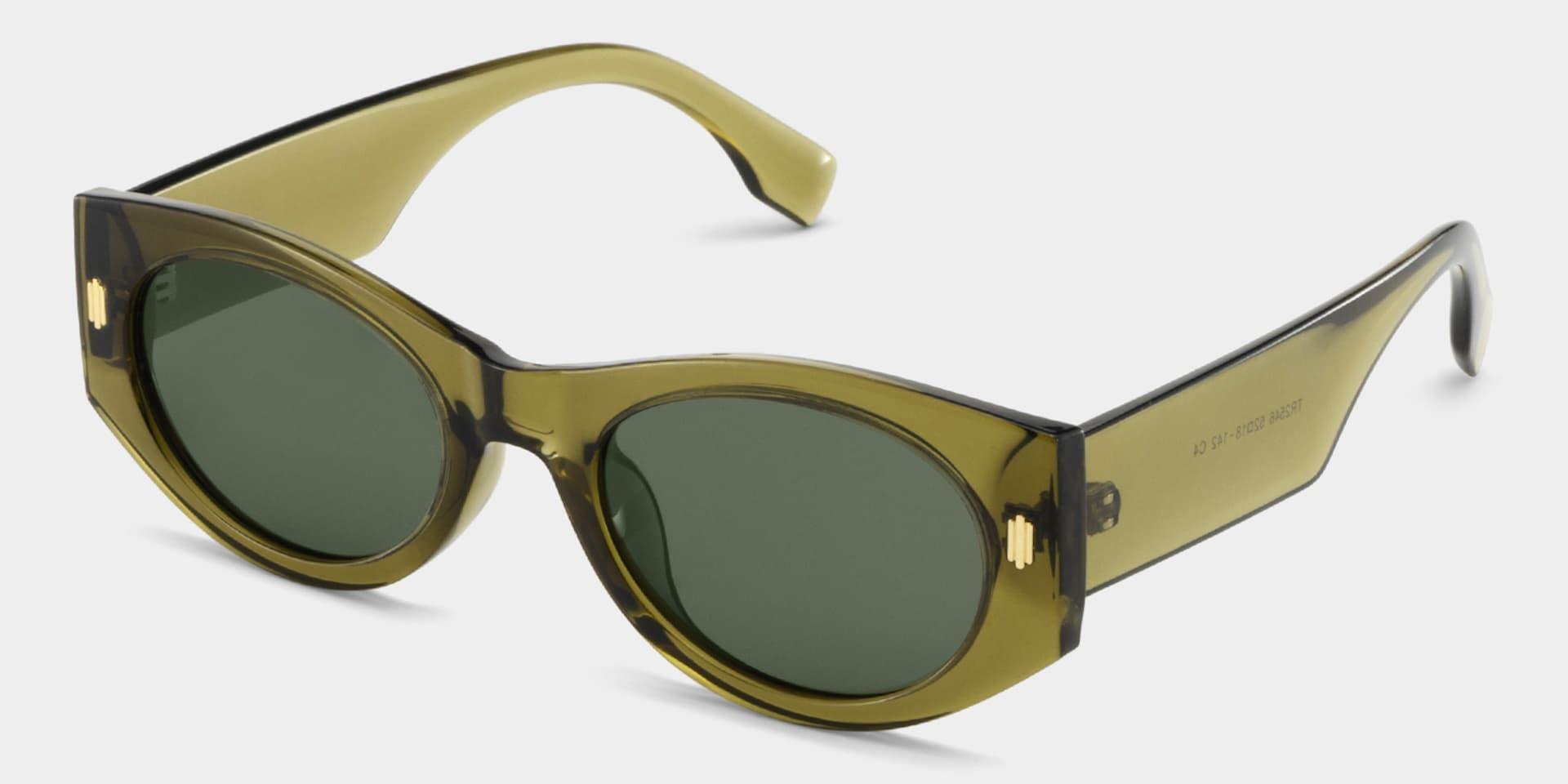 Reina green Frame Polarized Sunglasses with geometric Style Online | ZEELOOL2