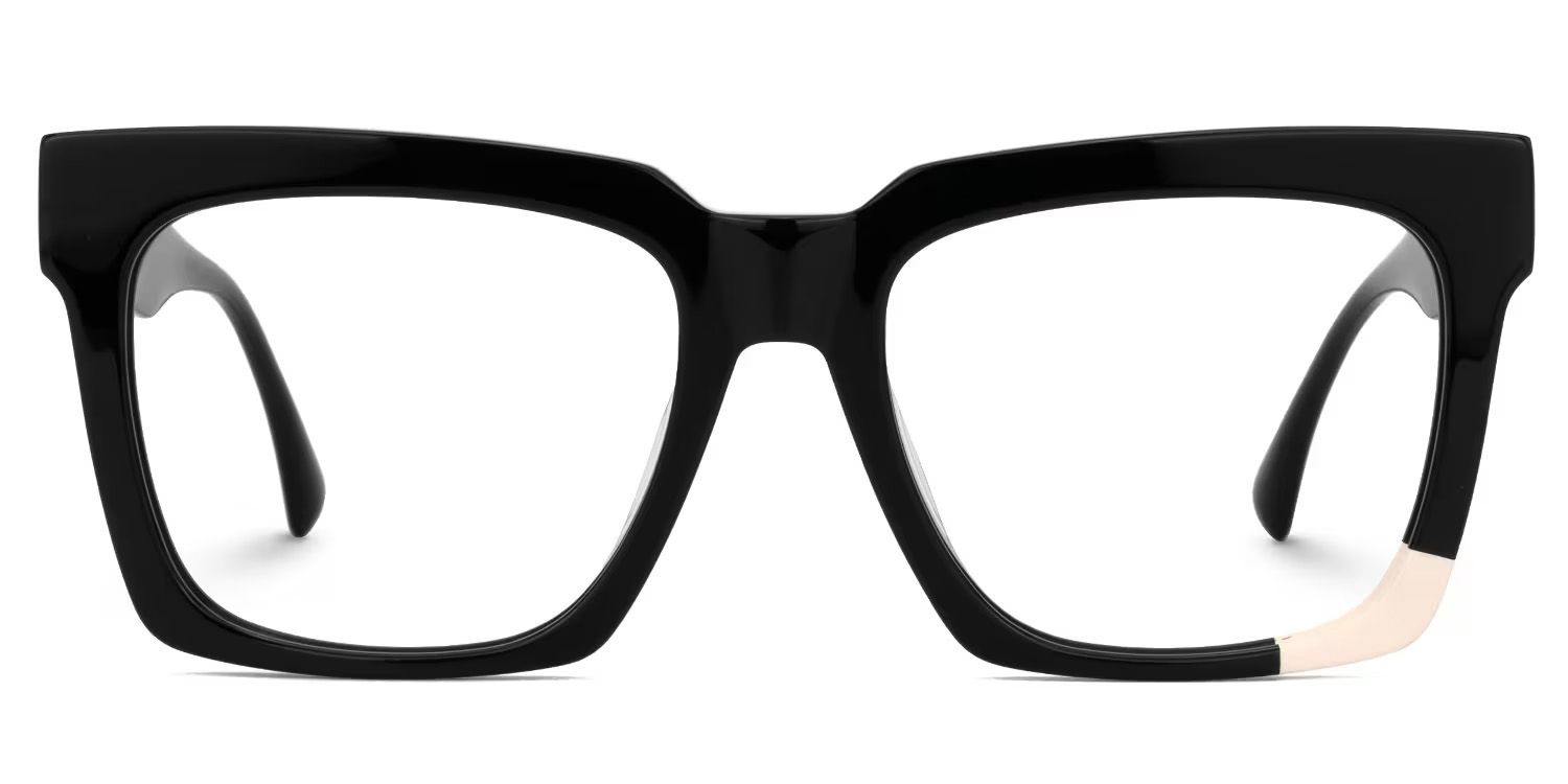 Barrios Square Black Glasses | Zeelool Glasses0