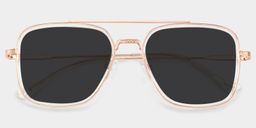 Nayeli Clear Aviator Sunglasses1