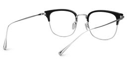 Mecca Browline Silver Glasses3