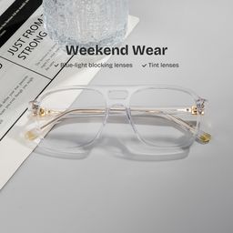Athena Aviator Clear Glasses2