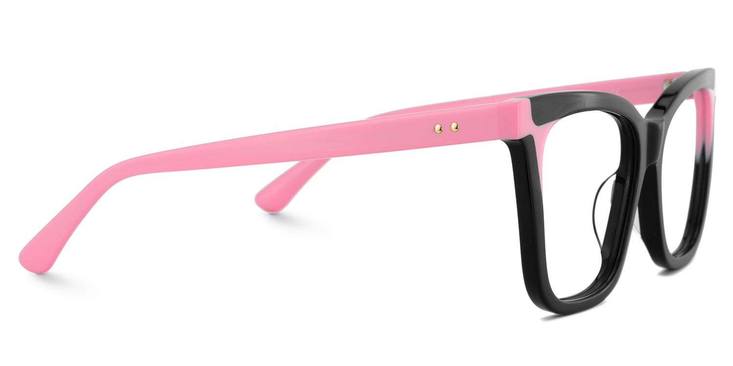 Square Black Eyeglasses- Grubbs acetate Frame Glasses4