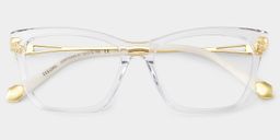 Amelia Cat eye Clear Glasses5