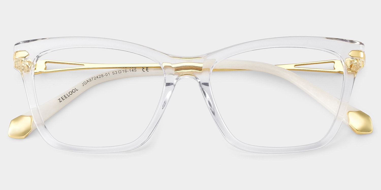 Amelia Cat eye Crystal Glasses5