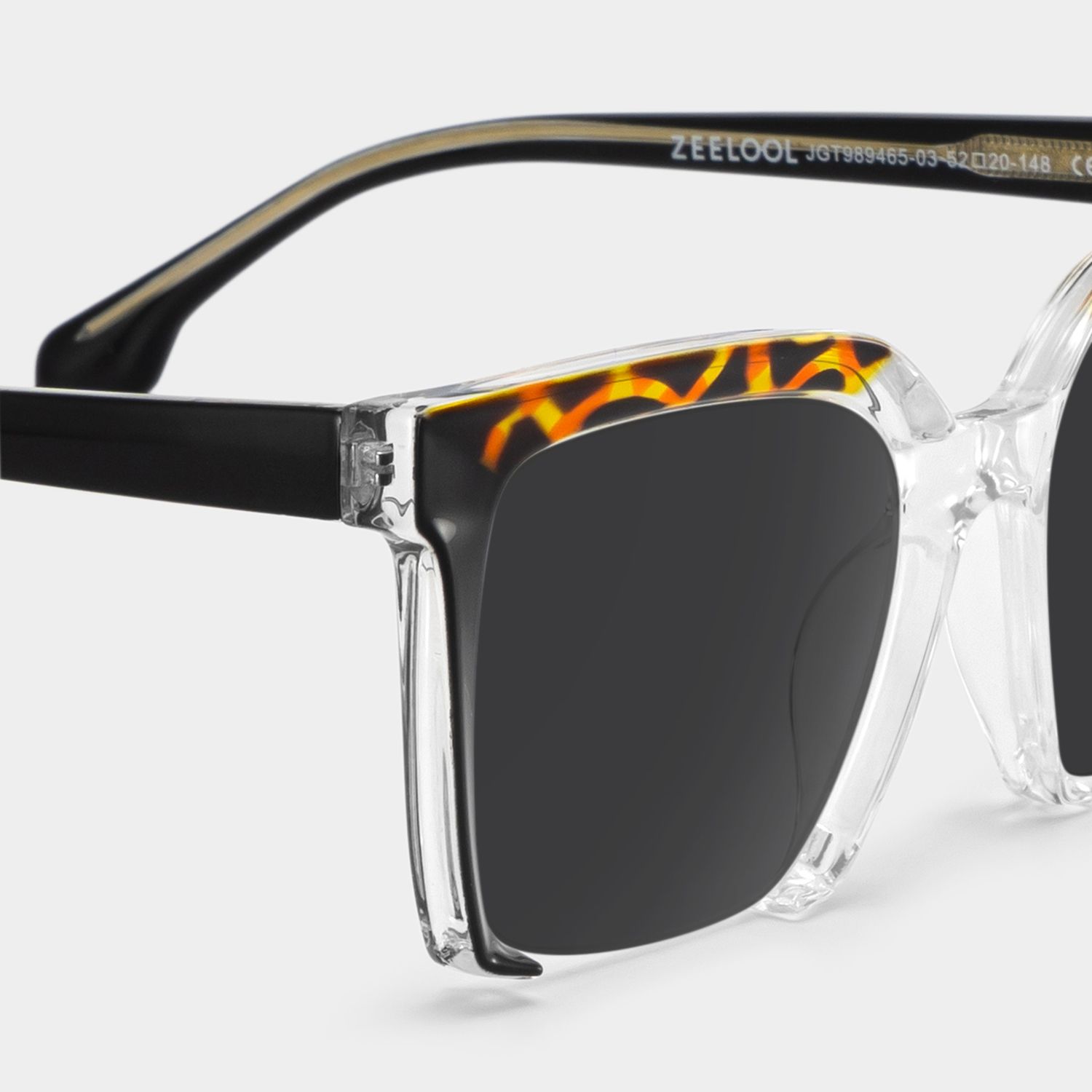 Misty Square Black Frame Sunglasses Online Sale | ZEELOOL