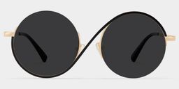 Flozif Round Black Glasses0