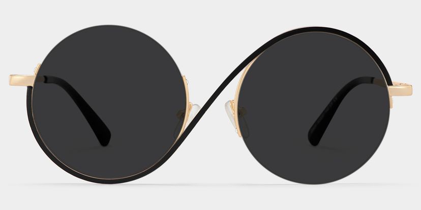 Flozif Round Black Glasses
