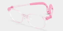 Casey Rectangle Crystal Pink Glasses1