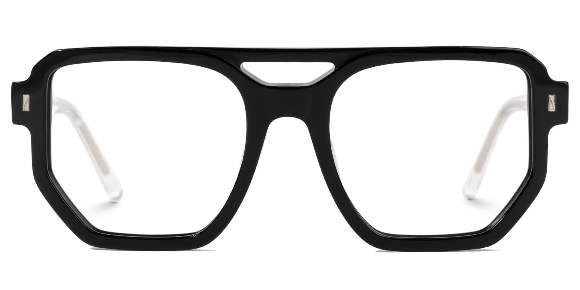 Stacia Aviator Black Glasses0