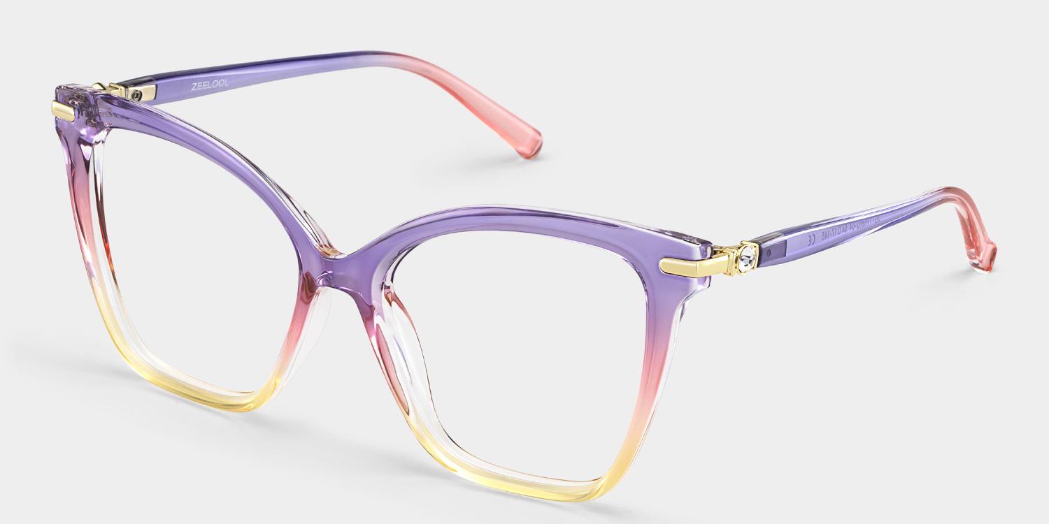 Lamar Multicolor Frame Glasses with Butterfly Frame Online | ZEELOOL5