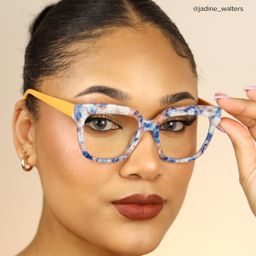Nina Square Blue-Floral Glasses5