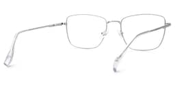 Oduntan Rectangle Silver Glasses3