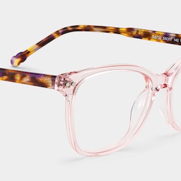 Marigold Rectangle Pink Tortoise Glasses5