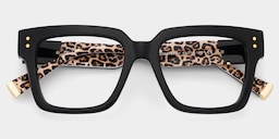 Caius Square Black Glasses6