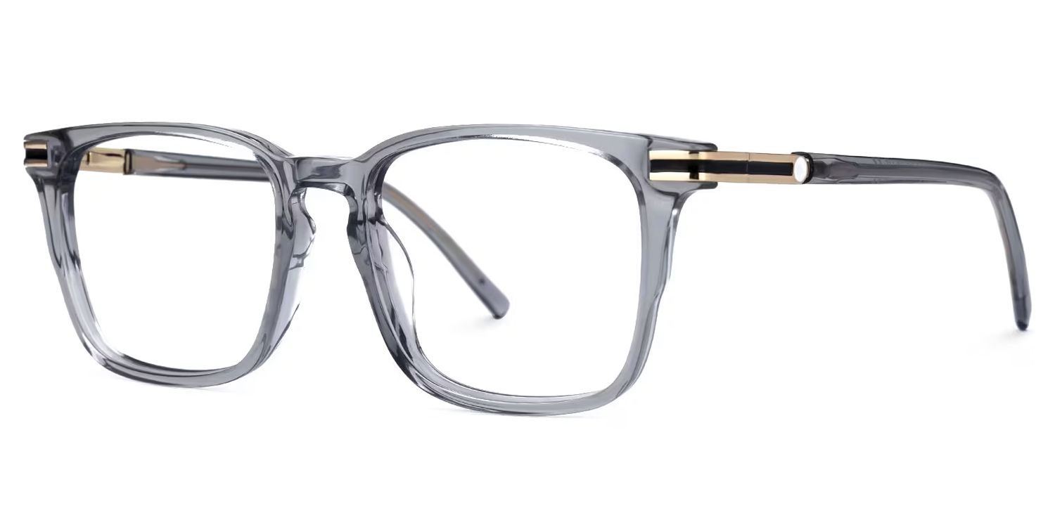 Square Kornelia Gray Glasses on sale -Zeelool Glasses1