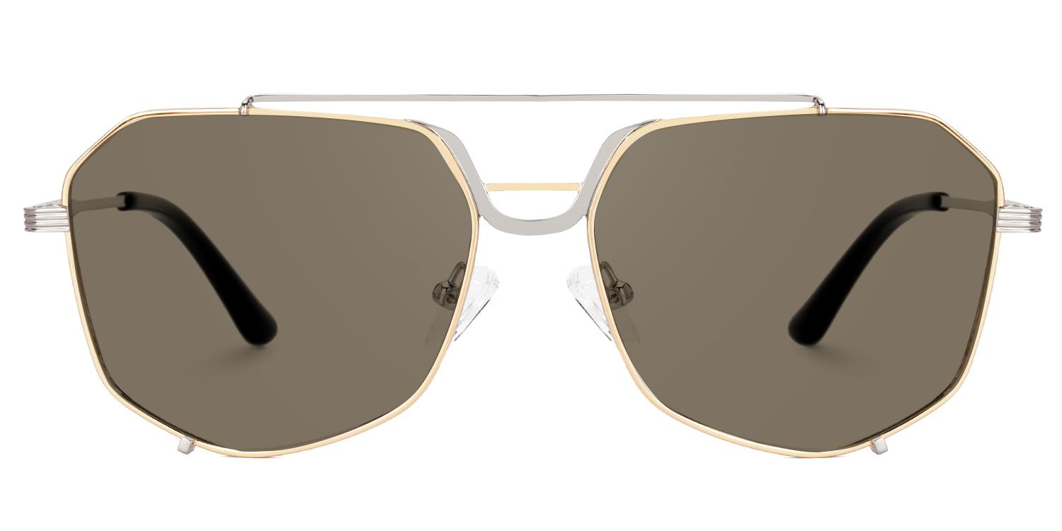Beethoven Gold Aviator Prescription Sunglasses | Zeelool0
