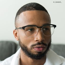 Wren Browline Black-Gold Glasses7