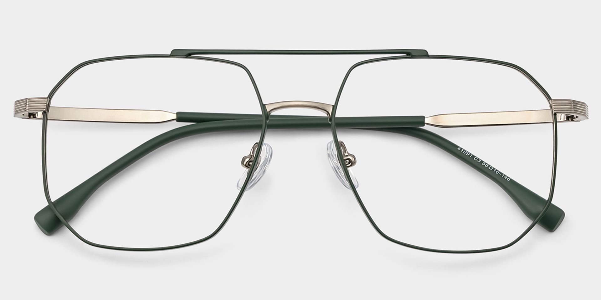 Logan Green Frame Glasses with Aviator Frame Online | ZEELOOL2
