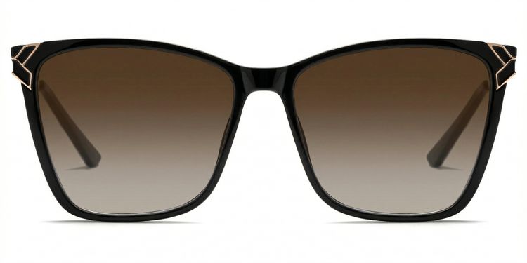 Tricee Square Black Glasses