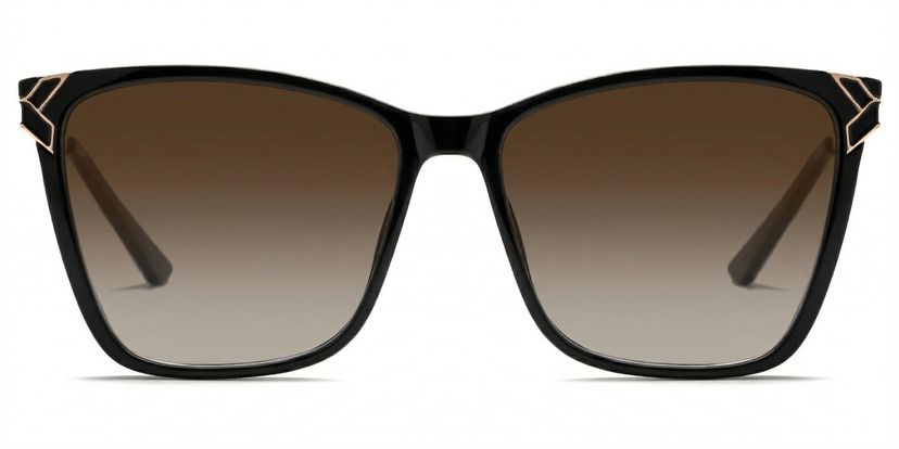 Tricee Square Black Glasses