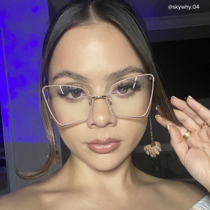 Crespo Butterfly Beige Glasses | Zeelool Glasses4