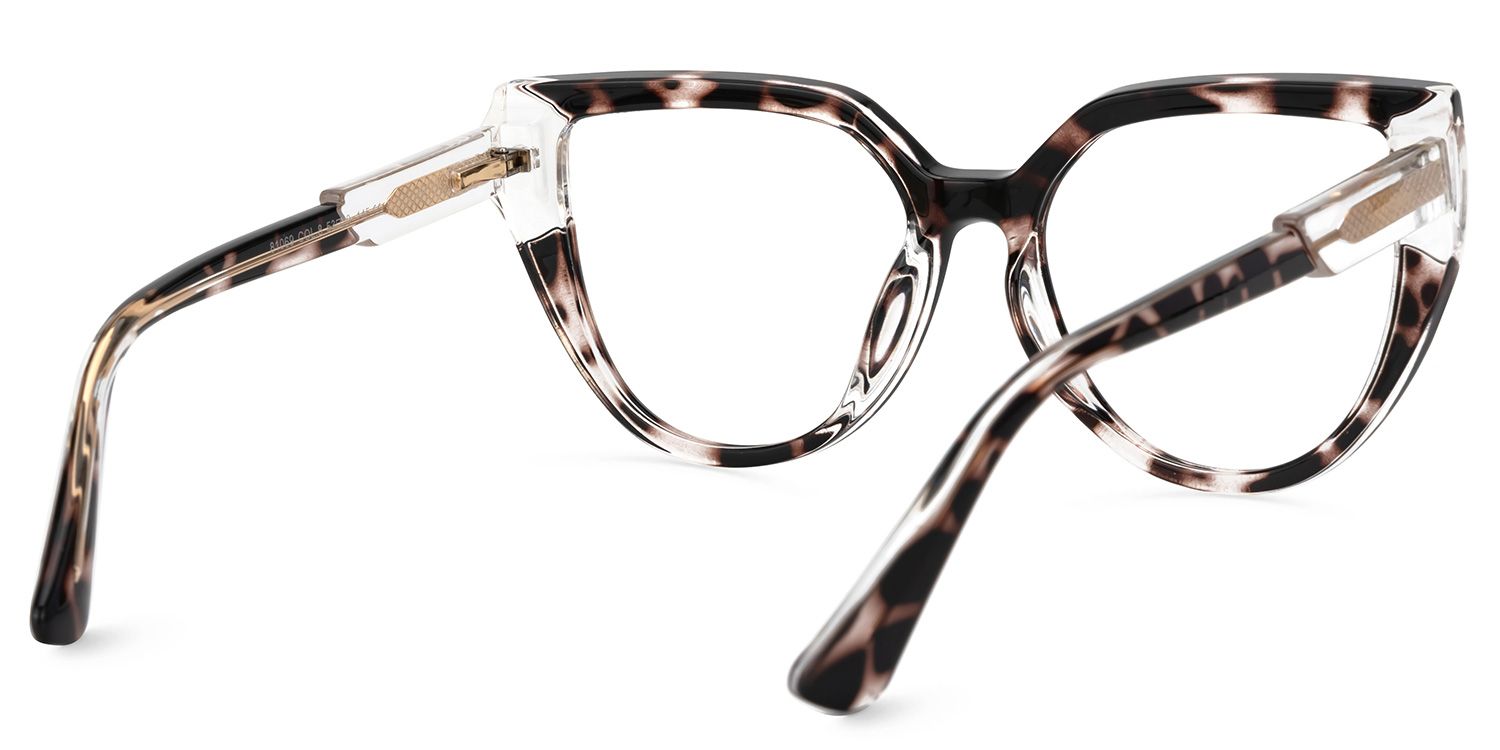 Cateye Damary Tortoise Glasses on sale -Zeelool Glasses3