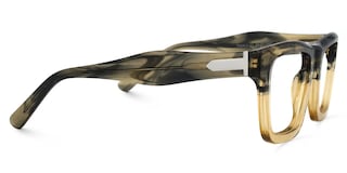 Riley Rectangle Cameo-Green Glasses2