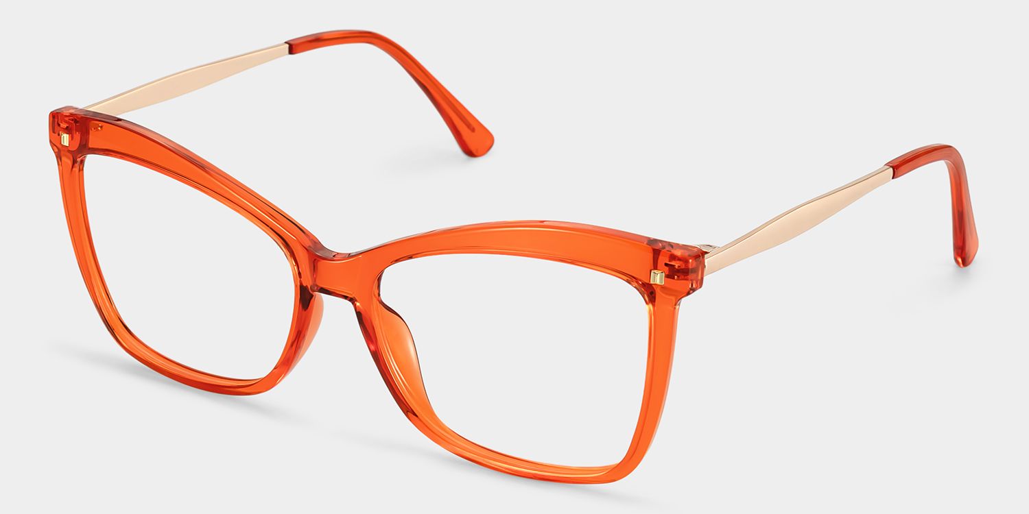 Isaebella Butterfly Orange Eyeglasses and Glasses Frame2