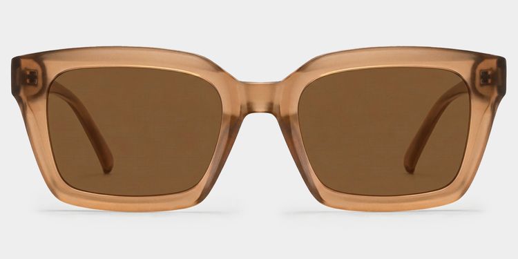Marley Beige Rectangle Glasses