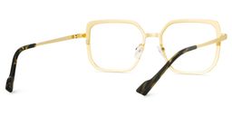 Maverick Square Gold Glasses5