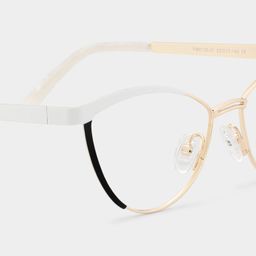 Sydney Cat Eye White Glasses4