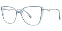 Celisa Cateye Blue Glasses1