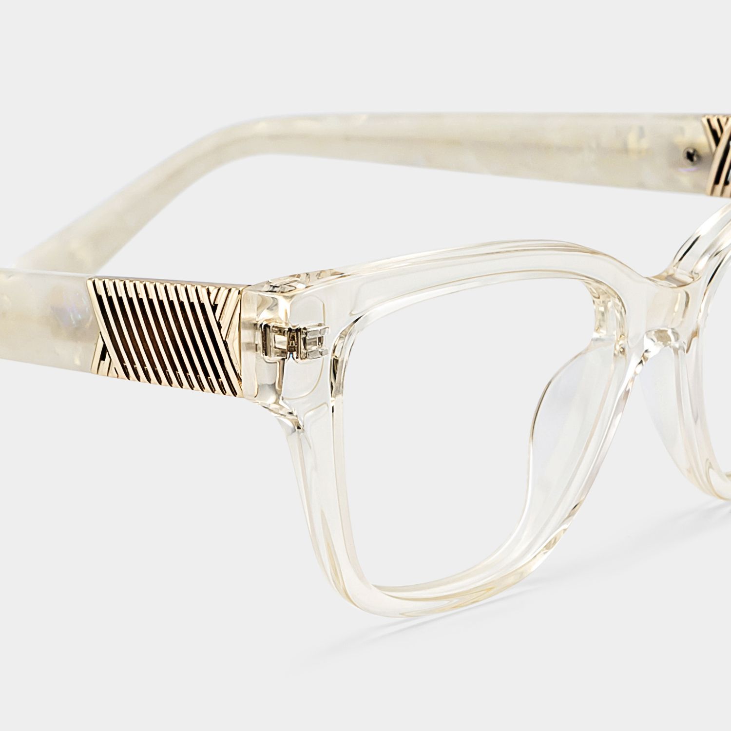 Miranda Cat Eye Clear Yellow Frame Glasses Online | ZEELOOL4