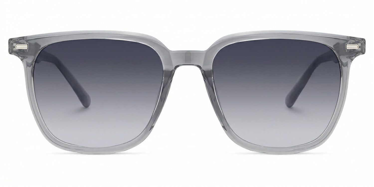Eliza Tr90 Grey Square Frame Sunglasses | ZEELOOL