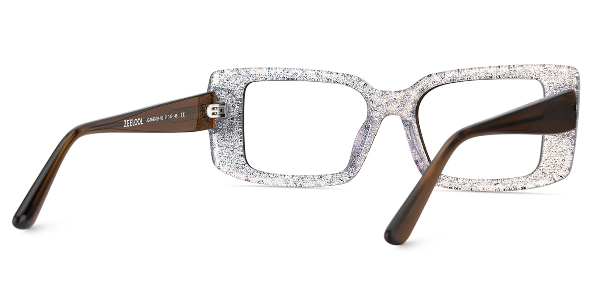 Women's Rectangle Eyeglasses Frames With Leopard Color5