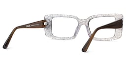 Gleam Rectangle Leopard Glasses5