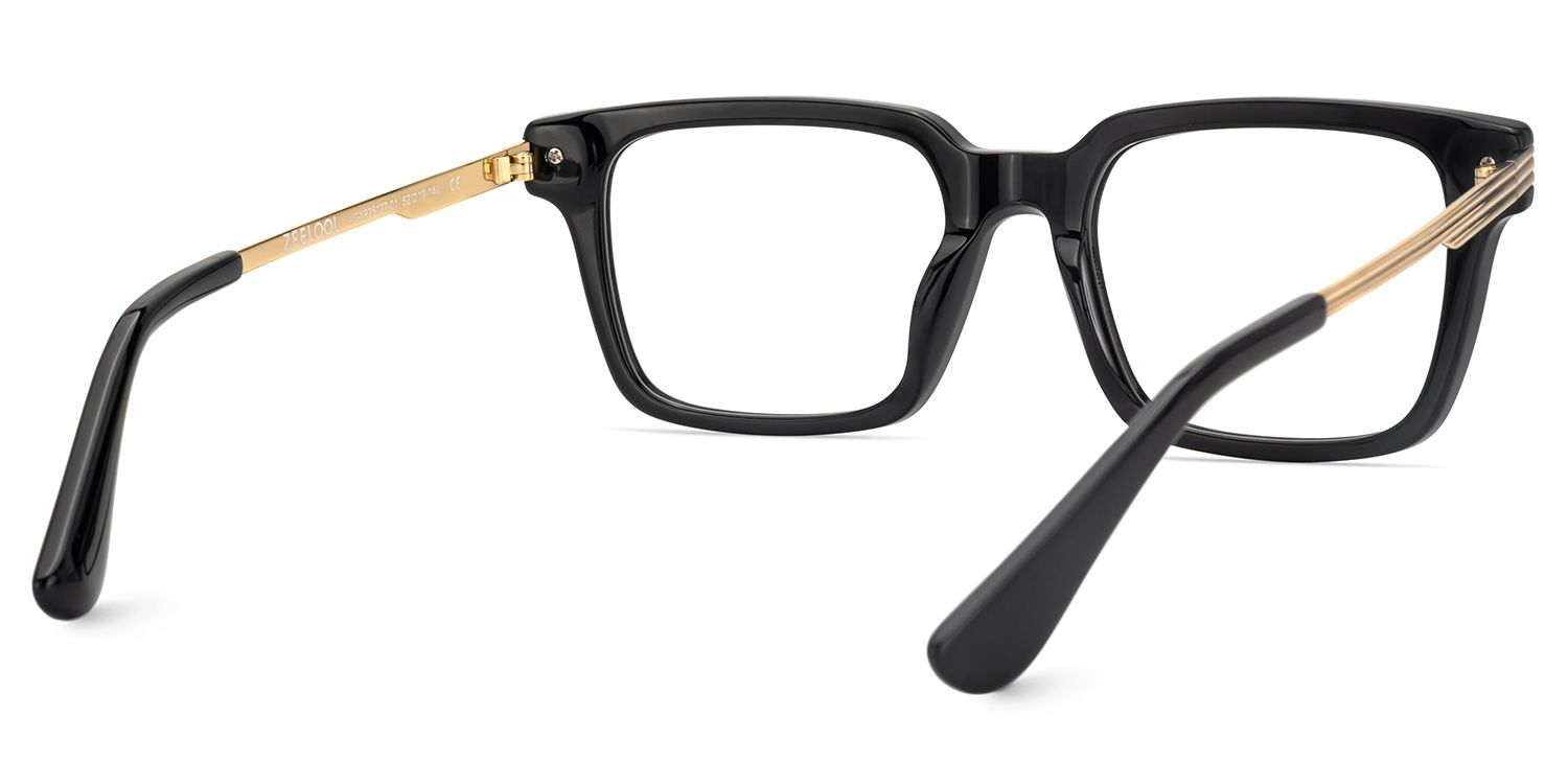 Black Rectangle Frame Glasses5
