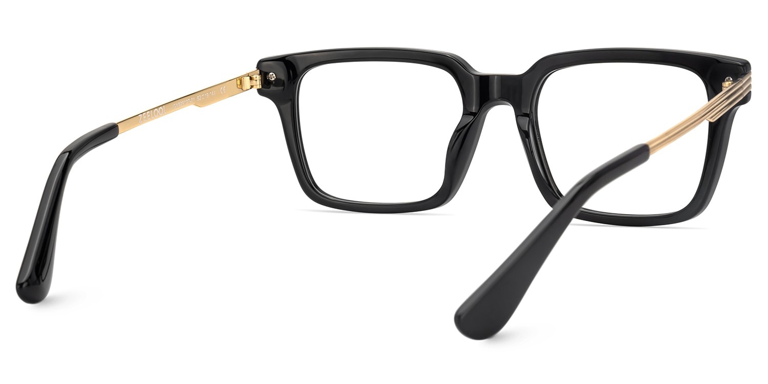 Black Rectangle Frame Glasses5