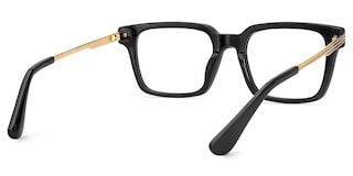 Sayoum Rectangle Black Glasses5