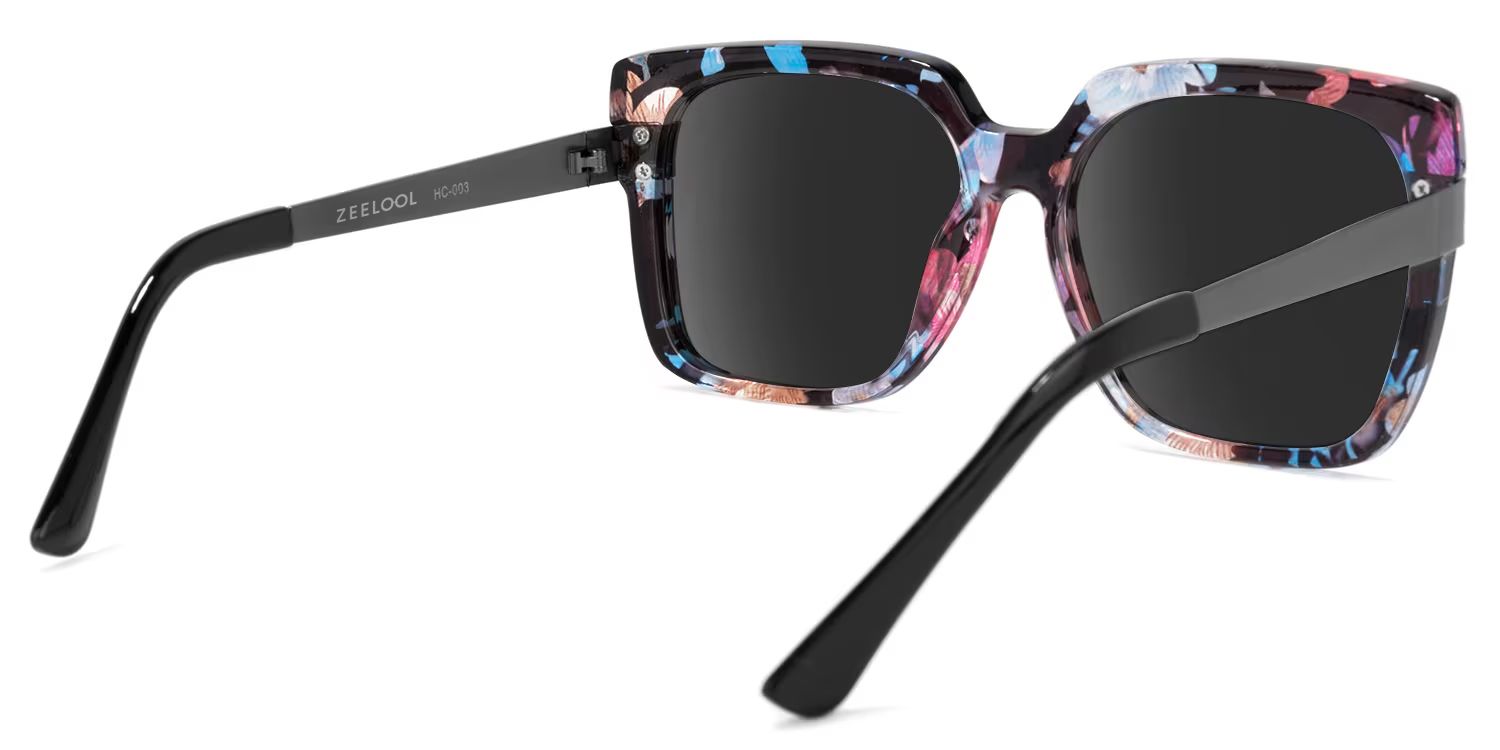 Reeves Square Floral Sunglasses | Zeelool Glasses3