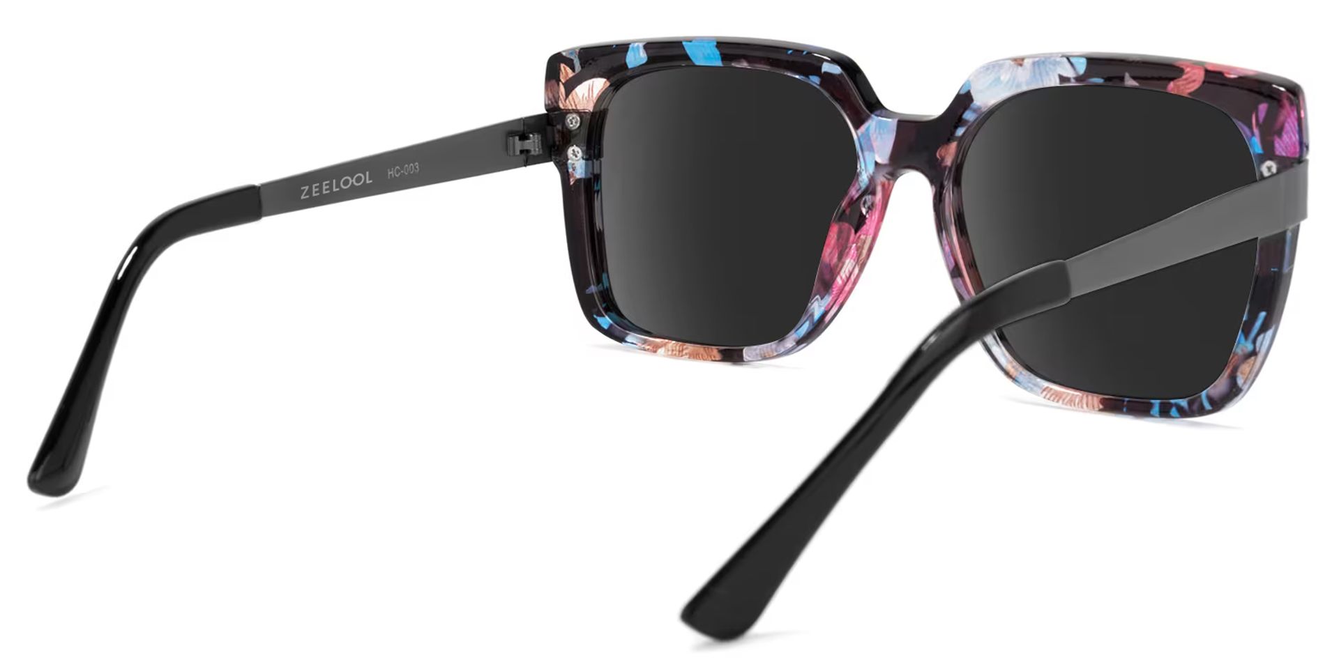 Reeves Square Floral Sunglasses | Zeelool Glasses3