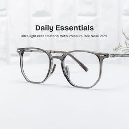 Isla Geometric Gray Glasses0