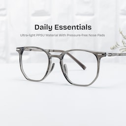 Isla Geometric Gray Glasses0