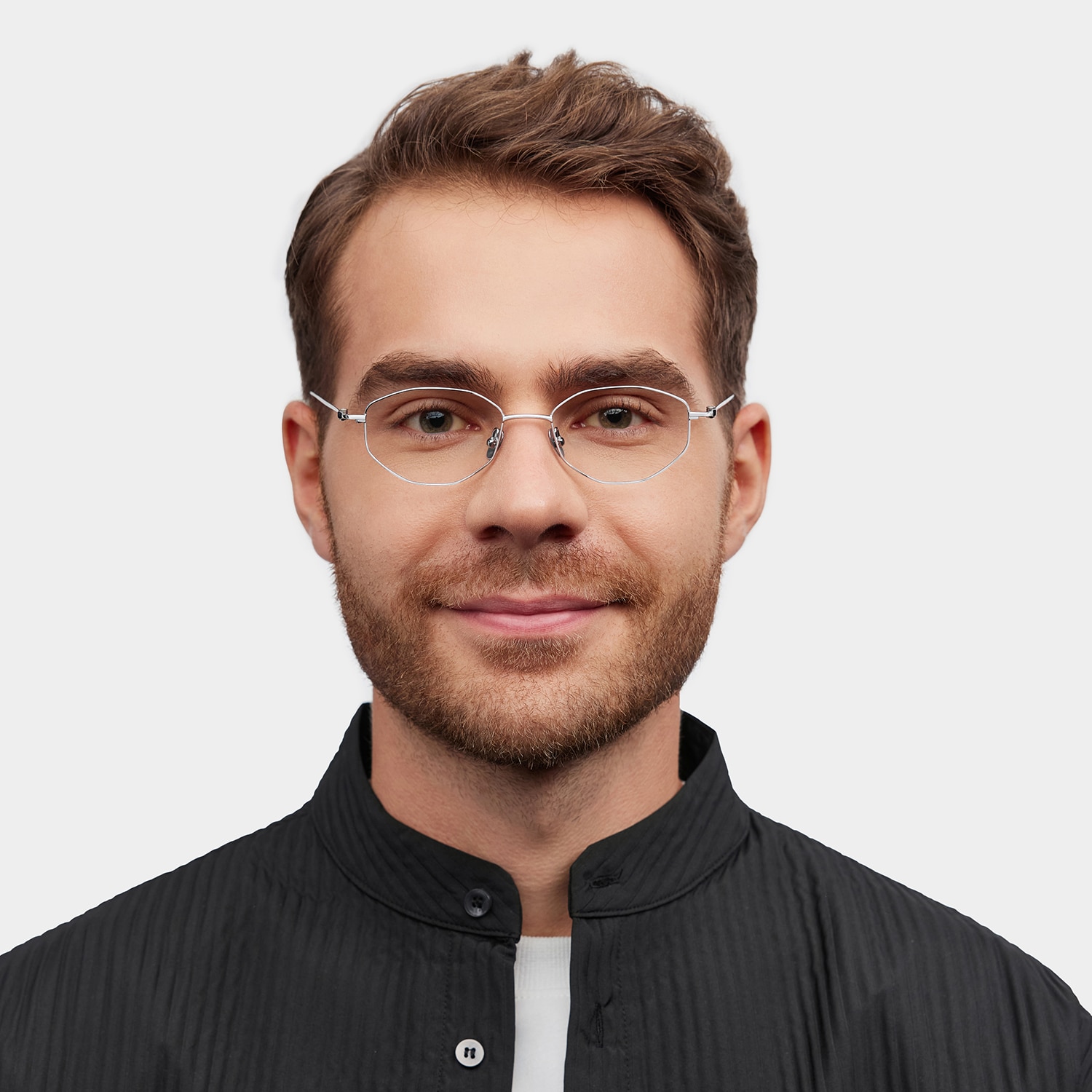 Everett Geometric Silver Glasses1