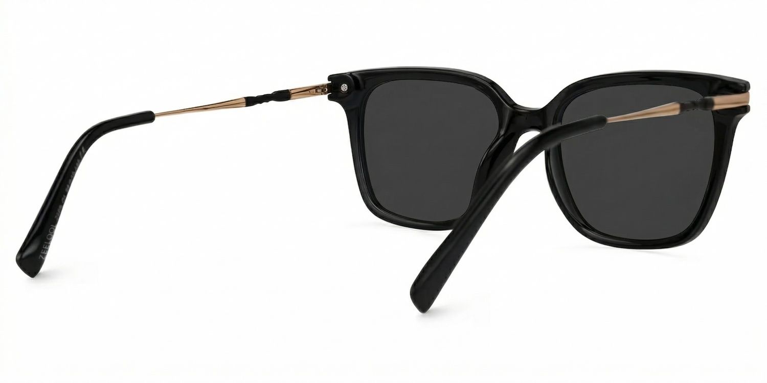 Jacqui Square Black Glasses3