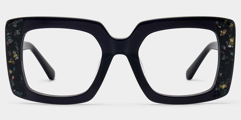 Sable Square Black Glasses