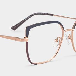 Grasso Two-Tone Rectangle Glasses4
