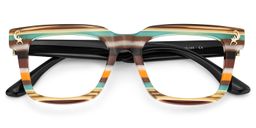 Lauffer Rectangle Multicolor Glasses2