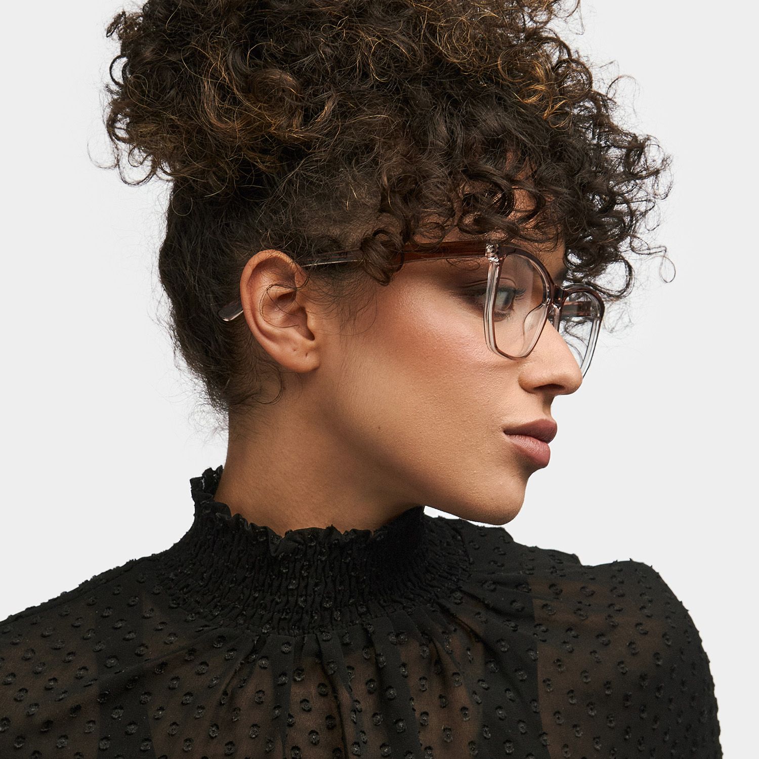 Libby Geometric Brown Thin Frame Glasses | Zeelool1